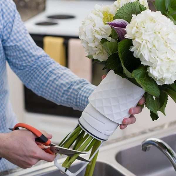 Amaranth Vase with Easy Stem Access